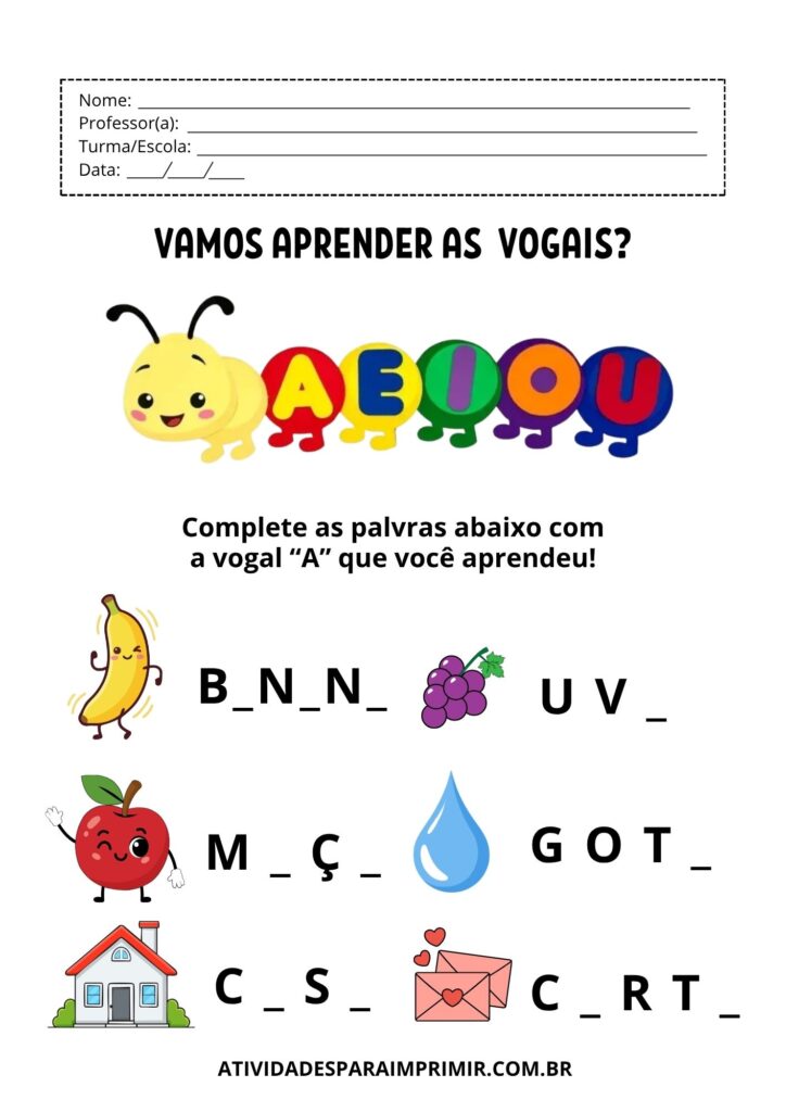 31 Atividades Para Educação Infantil 4 e 5 Anos Para Imprimir ...