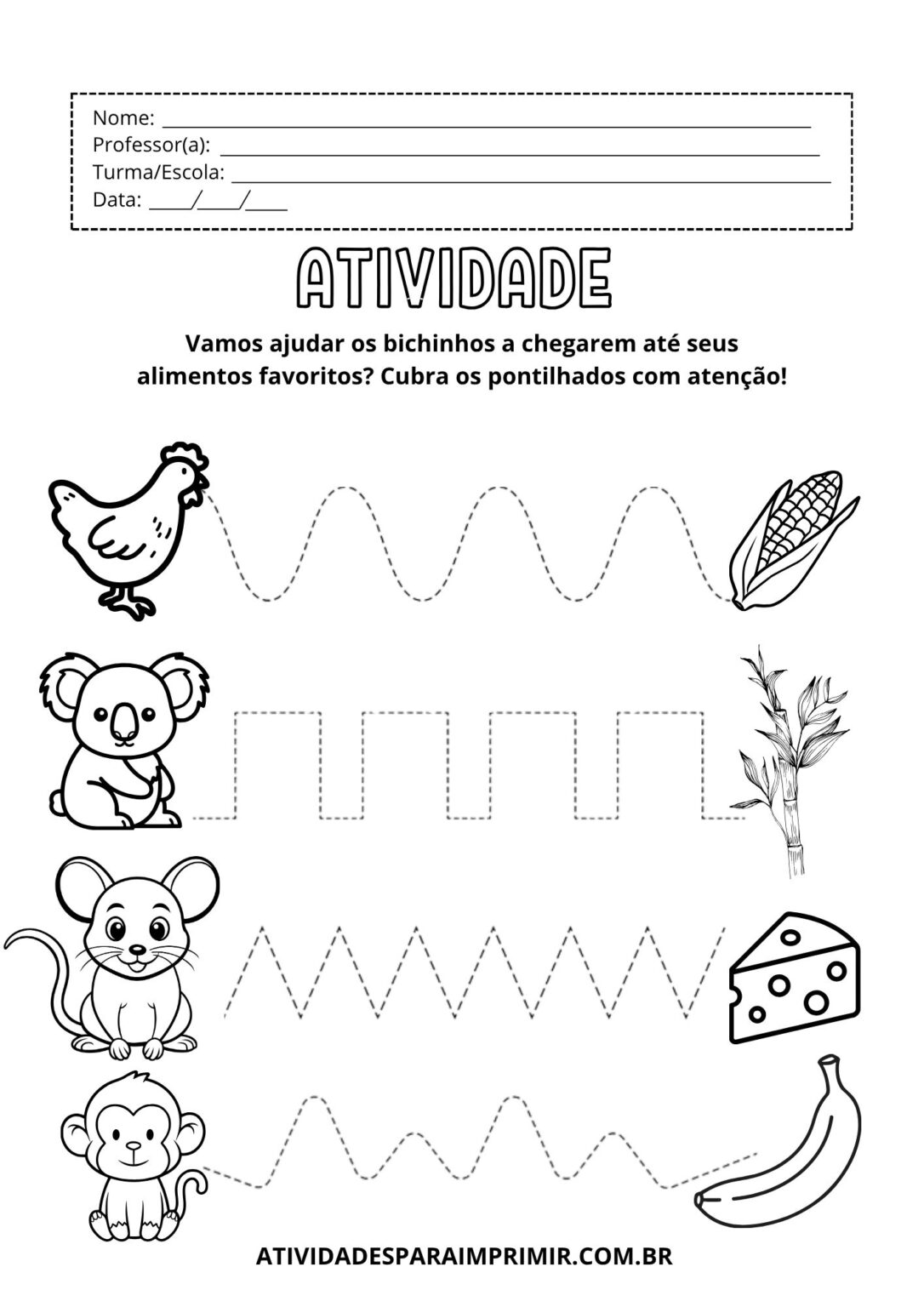31 Atividades Para Educação Infantil 4 e 5 Anos Para Imprimir ...